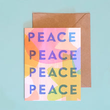 Load image into Gallery viewer, peace cards, holiday cards, printed cards, recycled cards