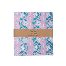 Load image into Gallery viewer, Supra Endura Swedish Dish Cloth with leaf pattern on a white background