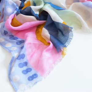 colorful scarf, colorful scarves, colorful head scarf, long scarf, modal scarf 
