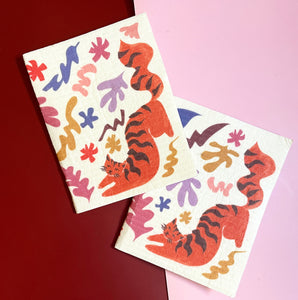 3 Pack of Swedish Dishcloth Cat Cards - Supra Endura