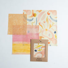 Load image into Gallery viewer, beeswax wrap and swedish dishcloth combo, beeswax wrap, Swedish dishcloth,