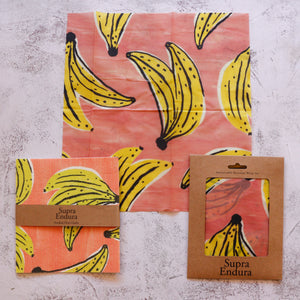 Fruits Beeswax Wraps & Swedish Dishcloths Bundle - Supra Endura