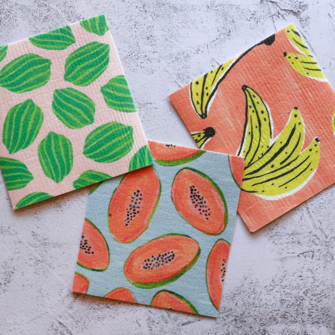 Indra Fair Trade Textile Set, Eco-Friendly Kitchen Towels