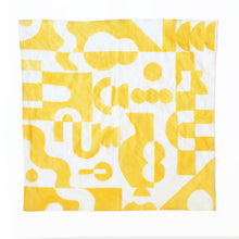 Load image into Gallery viewer, 100% cotton handkerchief, cotton handkerchief, neckerchief, hanky, yellow handkerchief  