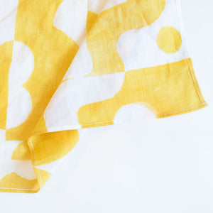 100% cotton handkerchief, cotton handkerchief, neckerchief, hanky, yellow handkerchief  
