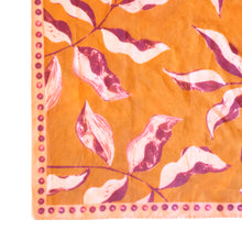 Load image into Gallery viewer, vintage inspired palm print handkerchief, 100% cotton handkerchief, lightweight cotton handkerchief, hanky, neck scarf