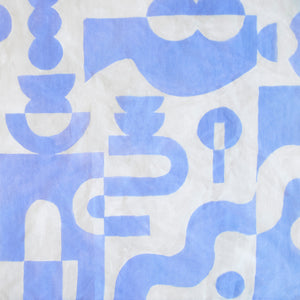 100% Cotton Handkerchief in Abstract Light Blue - Supra Endura