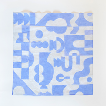Load image into Gallery viewer, supra endura handkerchief, blue handkerchief, blue hanky, 100% cotton handkerchief, square neck scarf