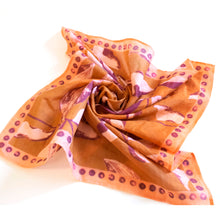 Load image into Gallery viewer, vintage inspired palm print handkerchief, 100% cotton handkerchief, lightweight cotton handkerchief, hanky, neck scarf