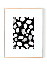Load image into Gallery viewer, Paint Splatter Black &amp; White printed Wall Art, 11&quot; x 17&quot; - Supra Endura