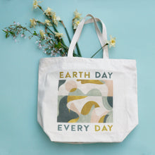 Load image into Gallery viewer, Earth Day Every Day, 100% Recycled, Fairtrade Tote - Supra Endura