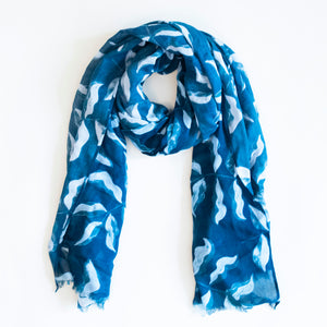 long scarves, Long modal scarves, seasonless scarf, summer scarf, blue long scarf, 100% modal scarf